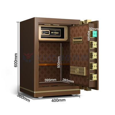 جهاز تنبيه مزدوج المكتب الصندوق الآمن الصغير OEM H600mm القفل الذكي للبصمات