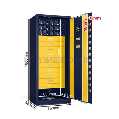 H1800mm إنذار مزدوج مجوهرات ذكية ساعة ويندر صندوق آمن الصلب الصلب الصلب