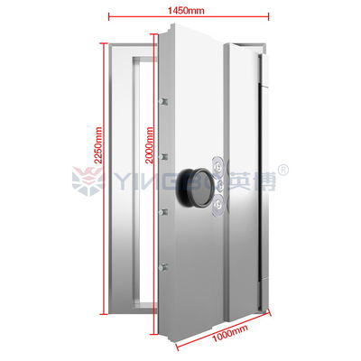 H2250*W1450mm مكافحة القطع Modern Bank Vault Door Three Lock Linkage YB/VC-2