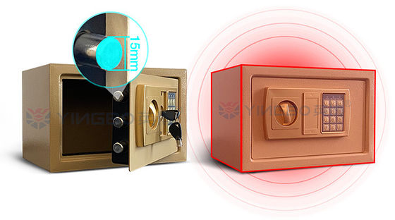 الذهب 3 محولات 2 مفاتيح إلكترونية رقمية الصلب الأمن آمنة 8.5L 310x200x200mm