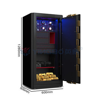 H1280mm صندوق المجوهرات آمن البصمات البيومترية قفل الساعة ويندر آمن