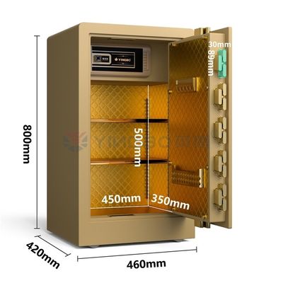 2.8 Cu Ft صندوق أمان منزلي بصمة أصابع ذكية قفل YB/RS-80