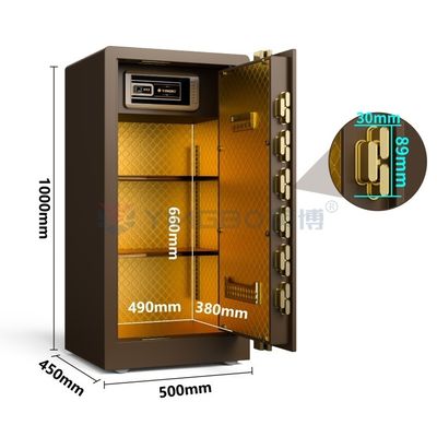 صندوق أمان بصمات الأصابع الحيوية صندوق أمان ذكي للأمن المنزلي YB/RS-100