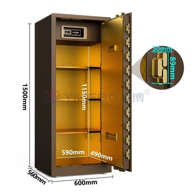 جهاز إنذار مزدوج صلب صلب كبير صانع خزائن منزلية عالي الجودة 120 كجم للأمن YB/RS-150