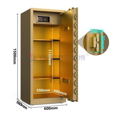 H59 في جهاز إنذار مزدوج صندوق آمن بيومتري بصمات الأصابع YB/RS-150