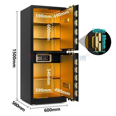 قفل بصمة أصابع بيومترية خزائن منزلية فاخرة مضادة للسرقة 120kg YB/RS-150D