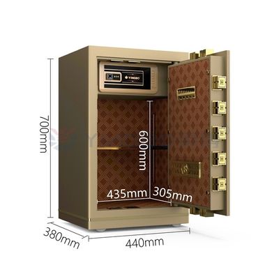 الصلب الصلب الذكي صندوق آمن المكتب القفل الرقمي البيومتري للبصمات YB/N7-70