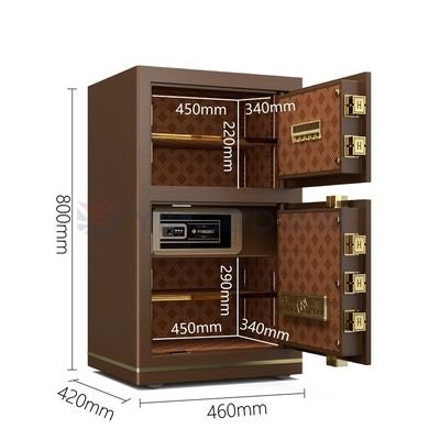 جهاز إنذار مزدوج صندوق أمان مكتب ذكي للأمن H800mm 46±2KG YB/N7-80D