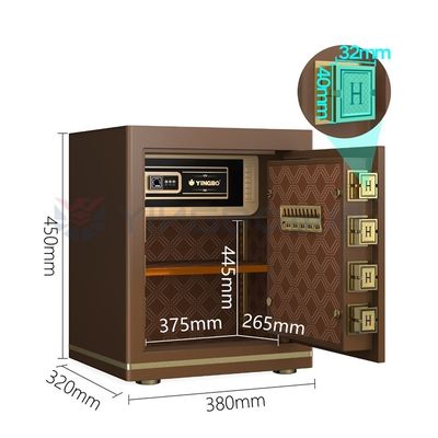 YB/N7-45 القفل الإلكتروني الرقمي المكتبية الصندوق الآمن الصلب الصلب 26±2kg