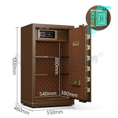 H1000mm الصلب الصلب الالكتروني القفل المكتب الفاخر صندوق آمن للأمن YB/N7-100