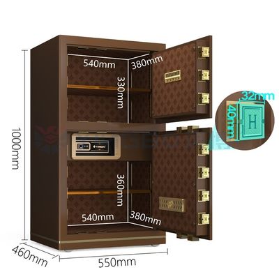 الصلب الصلب الفاخر المكتب الإلكتروني الذكي صندوق آمن للأمن YB/N7-100D