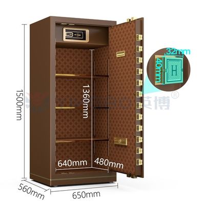 قفل إلكتروني فاخر وموظف ذكي صندوق آمن H1500mm YB/N7-150