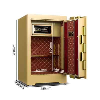 OEM 4 Cu Ft قفل بصمة الأصابع صندوق آمن تجاري H780mm YB / ZY-70