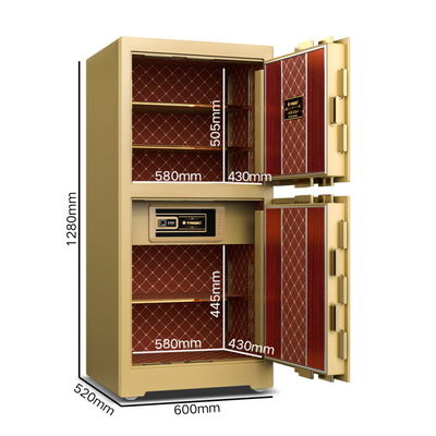 208±2kg صندوق أمان آمن OEM خزائن فاخرة 4 طرق مفتوحة YB / ZY-120D