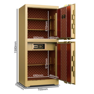 17.5 مكعب قدم صندوق أمان بنكي من الدرجة 4 طرق مفتوحة 278±2kg Yb/Zy-150d