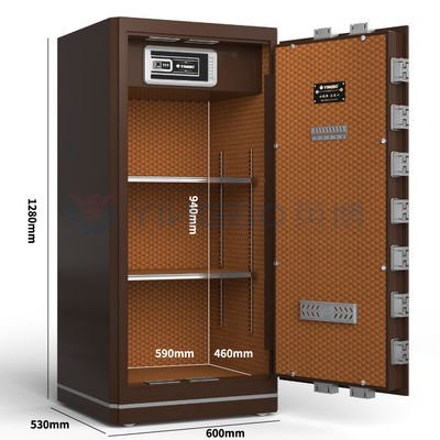 H50.5 بوصة الصندوق المنزلي الآمن رقمية البيومترية بصمة الأصابع قفل YB / N6-120