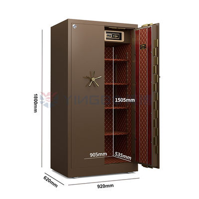 إنذار مزدوج الصلب الصلب المتحرك آمن صندوق الودائع الباب H1800mm للأمن