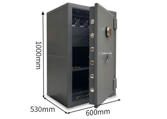 Anti Theft Fireproof Jewelry Safe Leather-Covered Biometric Fingerprint Lock