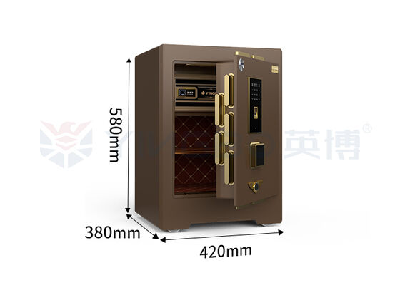 H580mm نظام إنذار مزدوج صندوق آمن تجاري 3D ستيريو الرقيق الجلد الأمن الرقمي