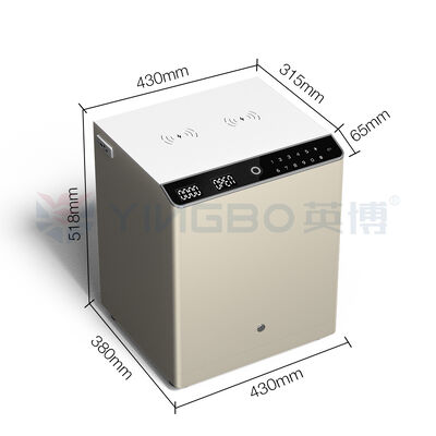 مائدة بجانب السرير المقاومة للماء صندوق آمن قفل إلكتروني حل تخزين آمن للأغراض الشخصية والأوراق المهمة