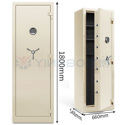 صندوق خزانة سلاح مقاوم للحريق لمدة 30-75 دقيقة، تخزين منظم للبنادق الطويلة والمسدسات والذخيرة
