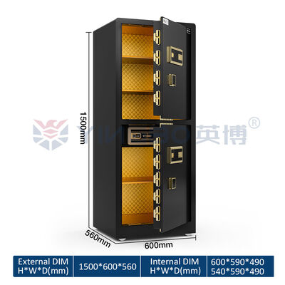 جهاز إنذار مزدوج صلب صلب كبير صانع خزائن منزلية عالي الجودة 120 كجم للأمن YB/RS-150