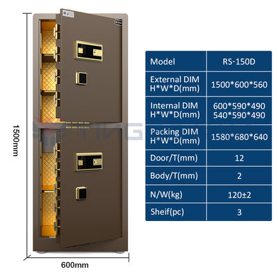 مع ISO & CE7RoHS وصندوق الأمان المنزلي الحاصل على براءة اختراع، نظام إنذار مزدوج ذكي 7 طرق مفتوحة