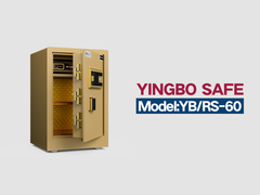YB/RS-60 بصمات الأصابع قفل خزائن المنزل الذهبية