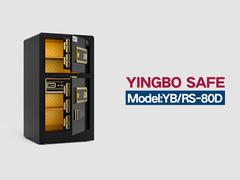 YB/RS-80D بصمات الأصابع قفل خزائن المنزل الأسود