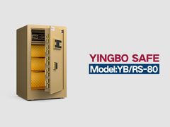 YB/RS-80 بصمات الأصابع قفل منزل الخزائن الذهبية