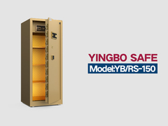YB/RS-150 بصمات الأصابع قفل خزائن المنزل الذهبية
