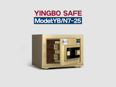 صندوق أمان المكتب ذو الإنذار المزدوج الذهبي H250mm