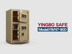 YB-N7-80D-صندوق آمن للمكتب -القفل الإلكتروني الذهبي