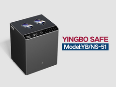 YB-NS-صلب صلب طاولة نوم رمادية