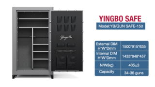 صندوق الأمان للأسلحة النارية، خزانة الأسلحة الآمنة ذات الأمان العالي، خزانة تخزين الأسلحة، خزائن الأسلحة شديدة التحمل