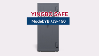 خزانة مجوهرات ذات تغطية كاملة باللون الرمادي